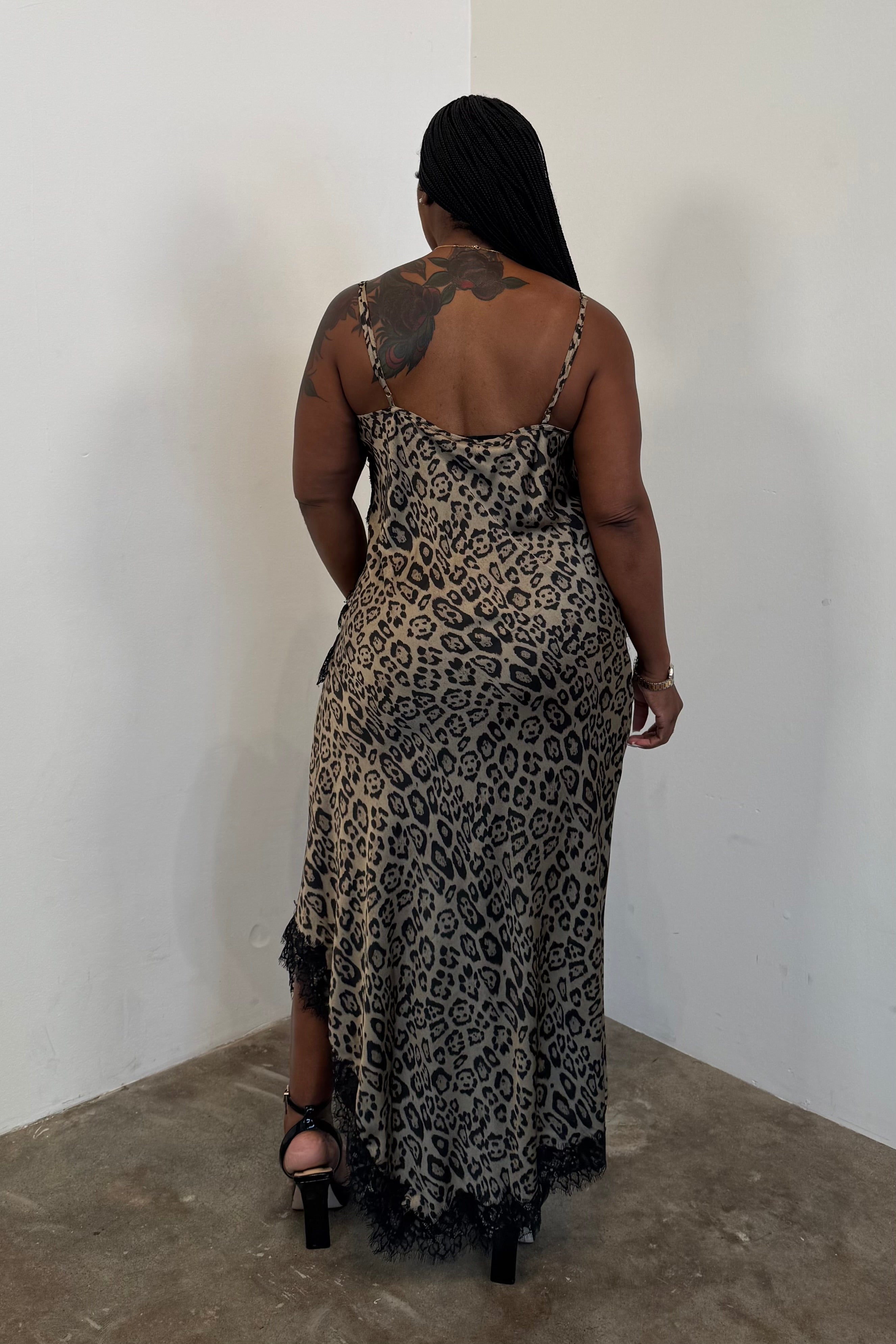 Night Prowl Dress (Brown Animal)
