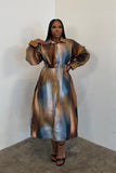 The Sunday Dress (Brown & Ivory)