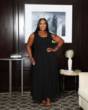 The Poise Dress (I'MarE Exclusive) (Black)