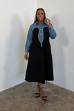 A Perfect Contrast Dress (Black) 5795