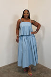 The Cabana Skirt Set (Lt Blue)
