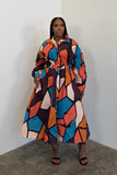 The Sunday Dress (Purple & Orange)