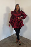 A Grand Affair Top (Burgundy)