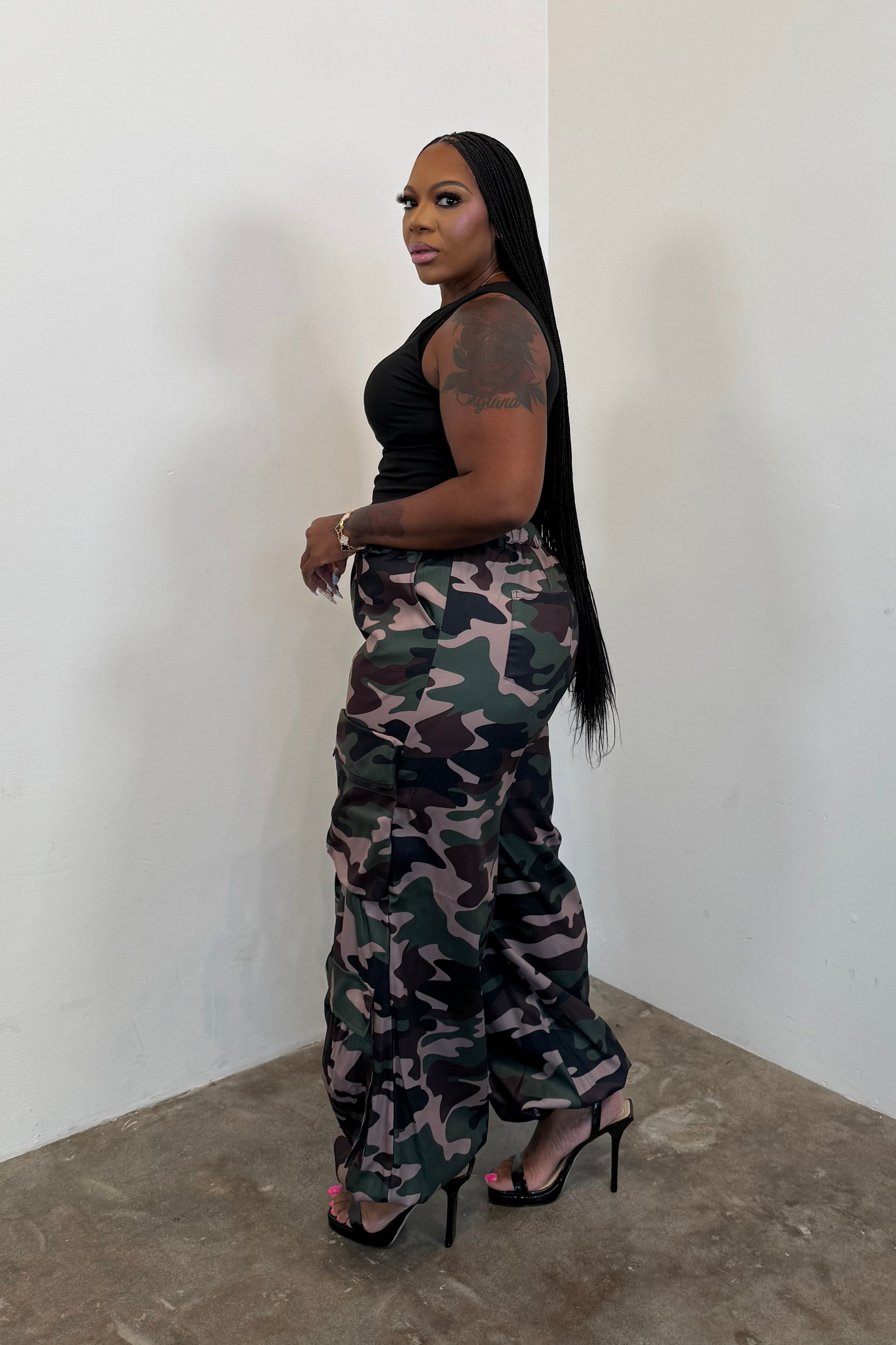 Tiered Cargo Pants