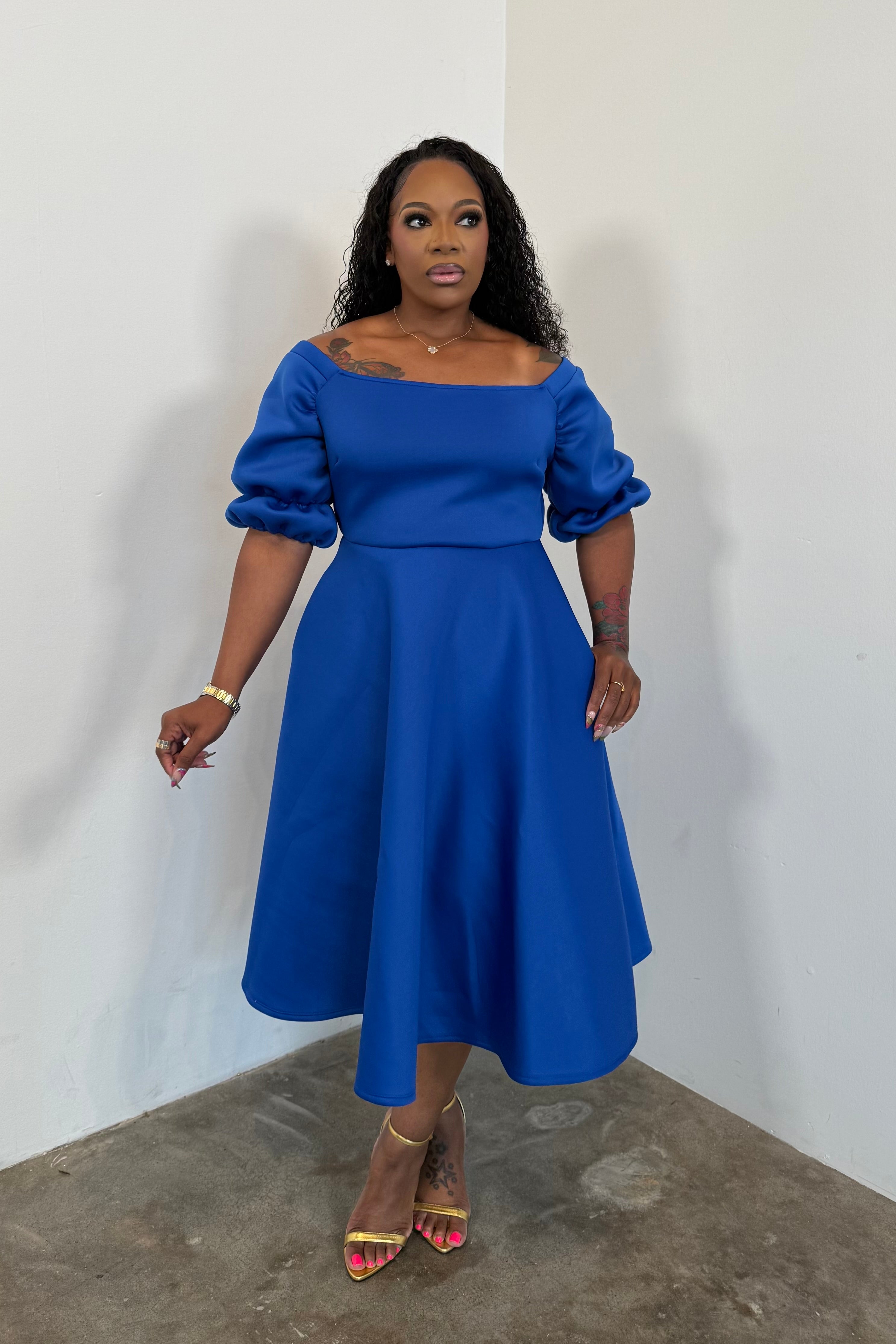 Luxe Affair Dress (Royal Blue) I'MarE Boutique Luxe Affair Dress (Royal Blue) I'MarE Boutique